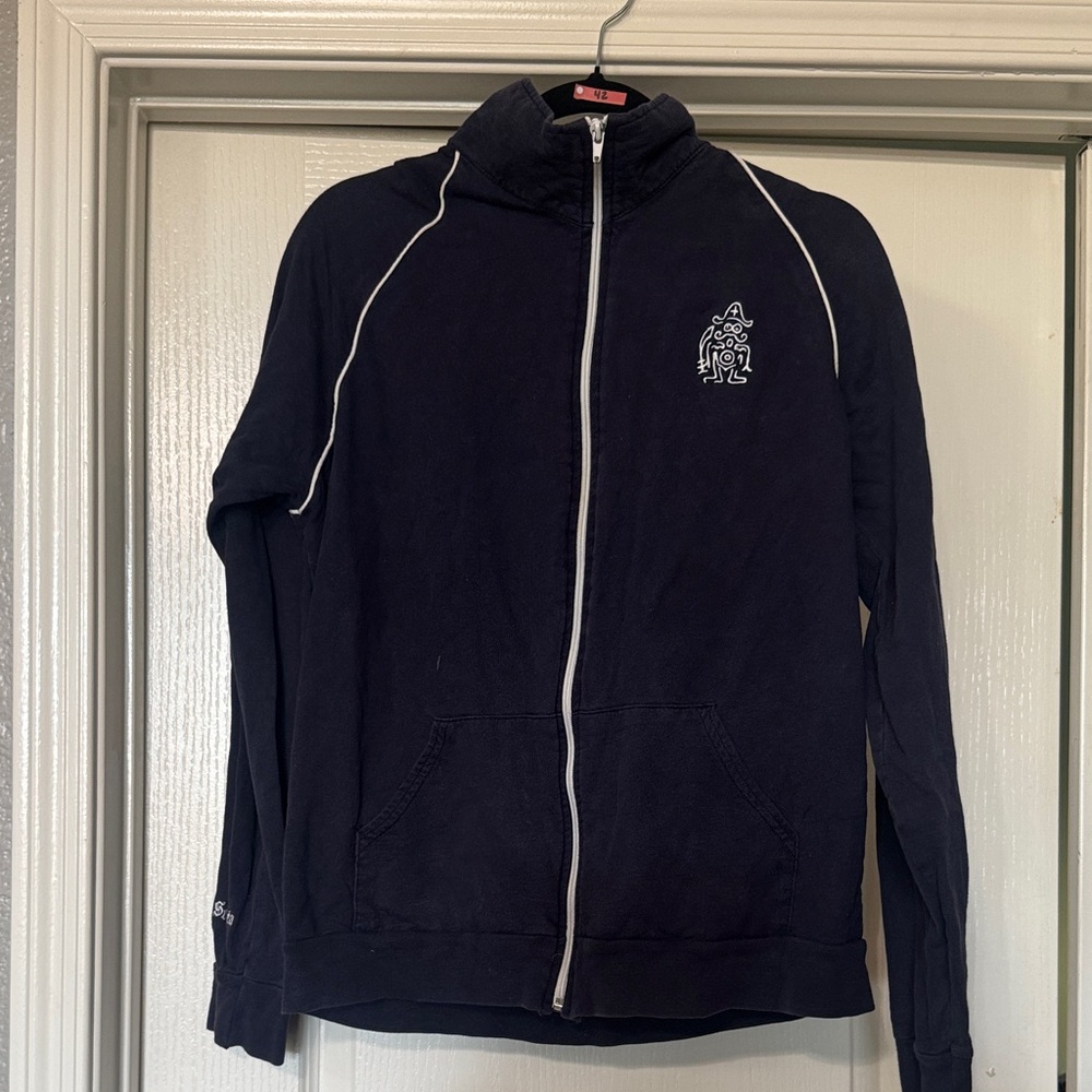 Women’s Navy Zip-Up Sweater